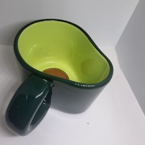 Set Of 4 Tabitha Green and Cream Avacado Stoneware Mug